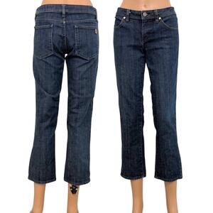 Tory Burch 28 straight denim cropped jean pants J1 2393